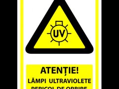 Semn pentru lampi ultraviolete